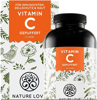 Nature Love Vitamin C gepuffert Kapseln (365 Stk.)