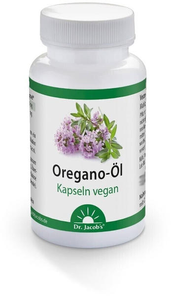 Dr. Jacobs Oregano-Öl Kapseln Carvacrol Thymol vegan (60 Stk.)