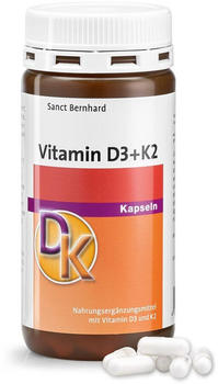 Kräuterhaus Sanct Bernhard Vitamin D3+K2 Kapseln (180 Stk.)