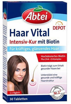 Abtei Haar Vital Intensiv-Kur mit Biotin Tabletten (30 Stk.)