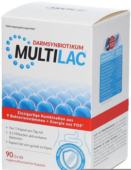 Unilab Multilac Darmsynbiotikum magensaftresistente Kapseln (3 x 30 Stk.)