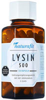 PZN-DE 12516105, Naturafit Lysin 500 Kapseln 89.8 g, Grundpreis: &euro; 209,13 / kg