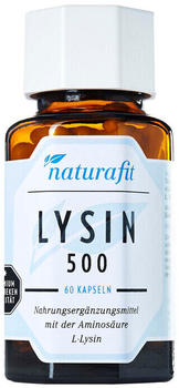 Naturafit Lysin 500 Kapseln (60 Stk.)