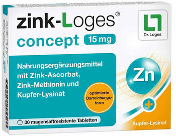 Dr. Loges zink-Loges concept 15mg Tabletten (30 Stk.)