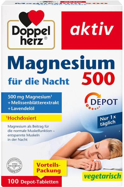 Doppelherz aktiv Magnesium 500 Nacht Depot-Tabletten (100 Stk.)