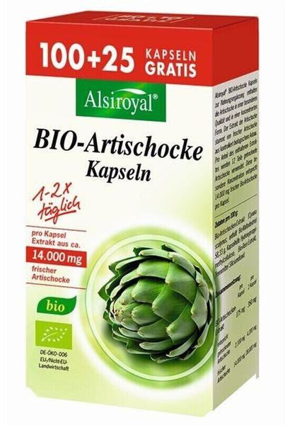 Alsitan Alsiroyal Bio-Artischocke Kapseln (125 Stk.)