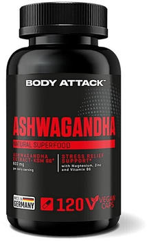 Body Attack Ashwagandha Kapseln (120 Stk.)