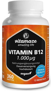 Vitamaze Vitamin B12 1000 µg (360 Stk.)