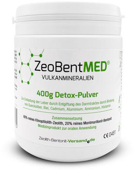 zeolith-bentonit-versand Zeobent Med Detox-Pulver (400g)