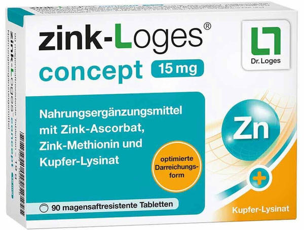 Dr. Loges zink-Loges concept 15mg Tabletten (90 Stk.)