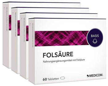 Medicom Folsäure Tabletten (4x60 Stk.)
