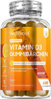 WeightWorld Vitamin D3 4000 IE Gummib&auml;rchen 120 St