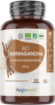 Weight World Bio Ashwagandha Kapseln (180 Stk.)