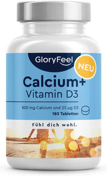 GloryFeel Calcium+ 800mg Vitamin D3 25µg Tabletten (180 Stk.)