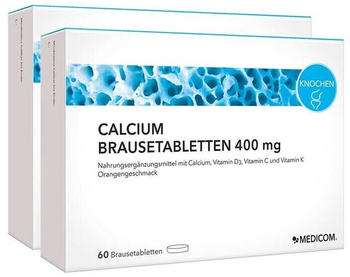Medicom Calcium Brausetabletten 400 mg (2 x 60 Stk.)
