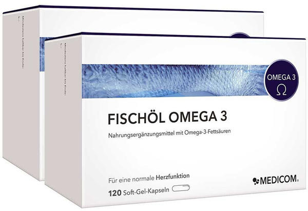 Medicom Fischöl Omega 3 Weichkapseln (2 x 120 Stk.)