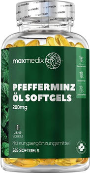 maxmedix Pfefferminzöl Weichkapseln (365 Stk.)