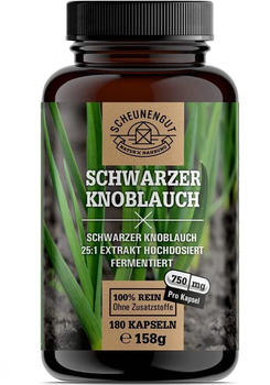 Scheunengut Schwarzer Knoblauch Kapseln (180 Stk.)