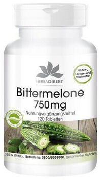 Warnke Gesundheit Herba Direkt Bittermelone 750mg Tabletten (120 Stk.)