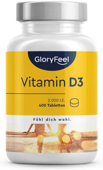 GloryFeel Vitamin D3 2000 I.E. Tabletten (400 Stk.)