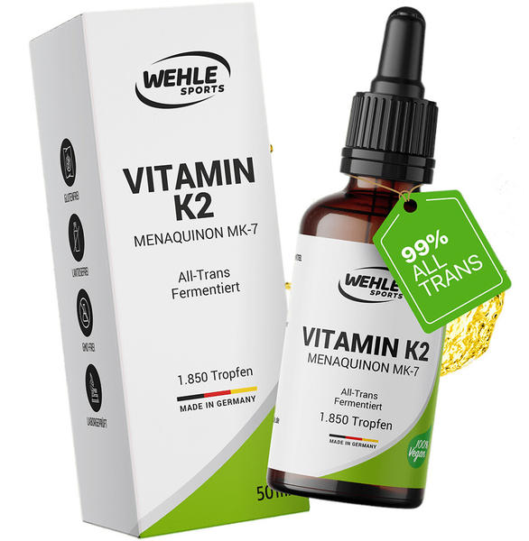 Wehle Sports Vitamin K2 MK7 Tropfen (50ml)
