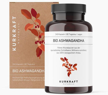 Kurkraft Naturals Bio Ashwagandha Kapseln (240 Stk.)