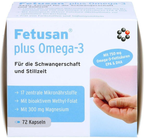 Intercell Pharma Fetusan plus Omega-3 Kapseln (72 Stk.)