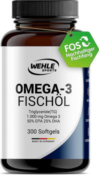 Wehle Sports Omega-3 Fischöl Kapseln (300 Stk.)