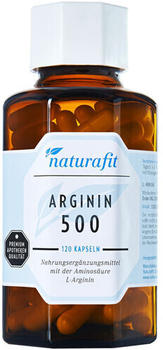 Naturafit Arginin 500 Kapseln (120 Stk.)