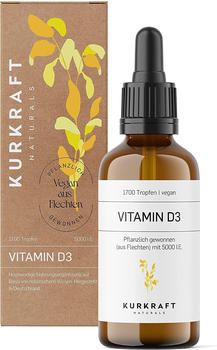 Kurkraft Naturals Vitamin D3 5000 I.E. Tropfen (50ml)
