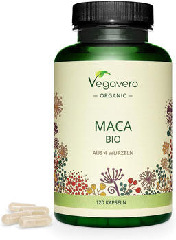 Vegavero Maca Bio aus 4 Wurzeln Kapseln (120 Stk.)
