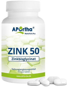 Aportha Zink 50 Zinkbisglycinat Tabletten (190 Stk.)