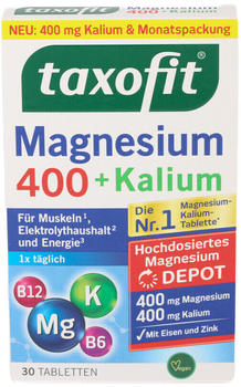 Taxofit Magnesium 400+Kalium Depot Tabletten (30 Stk.)