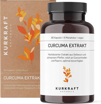 Kurkraft Naturals Curcuma Extrakt Kapseln (90 Stk.)