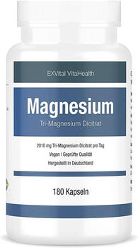 EXVital Magnesium Tri-Magnesium Dicitrat Kapseln (180 Stk.)