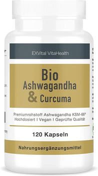 EXVital Bio Ashwagandha & Curcuma Kapseln (120 Stk.)