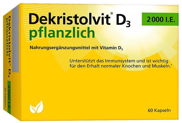 Hübner Dekristolvit D3 2000 I.E. pflanzlich Kapseln (60 Stk.)