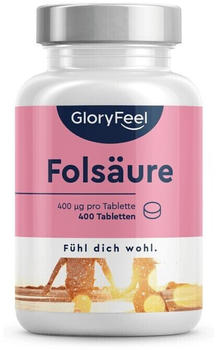 GloryFeel Folsäure 400µg Tabletten (400 Stk.)