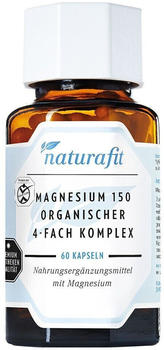 Naturafit Magnesium 150 organischer 4-fach Komplex Kapseln (60 Stk.)