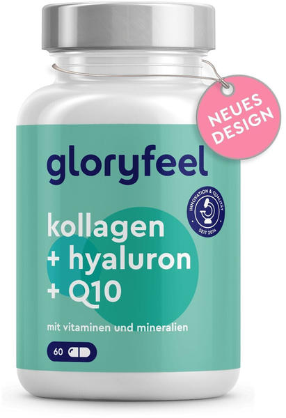 GloryFeel Kollagen+ Hyaluron & Q10 Kapseln (60 Stk.)