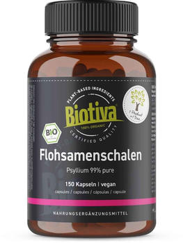 Biotiva Flohsamenschalen Kapseln (150 Stk.)