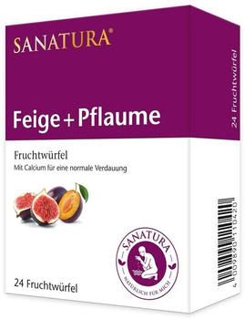 Sanatura Feige + Pflaume Fruchtwürfel (24 Stk.)