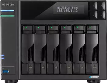 ASUSTOR Lockerstor 6 Gen2+ NAS-Server 6 Sch&auml;chte, Quad-Core 2,0GHz, 8GB DDR4 (AS6706T v2)