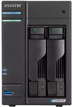 ASUSTOR Lockerstor 2 Gen2+ NAS-Server 2-Bay, Quad-Core 2,0GHz, 4GB DDR4 (AS6702T v2)