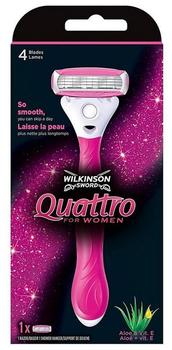 Wilkinson Sword Quattro Women Papaya & Pearl