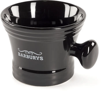 Barburys Garibaldi Rasierschale aus Porzellan / Schwarz
