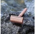 Pandoo Rasierhobel rosegold, aus Metall, für Damen und Herren, mit Halterung und 10 Klingen