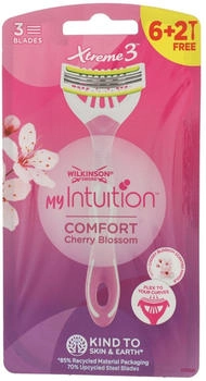 Wilkinson Sword Wilkinson-Sword Nassrasierer Xtreme 3 Comfort, Cherry Blossom, Einwegrasierer, für Damen, 8 Stück