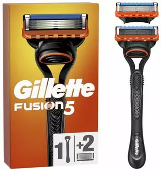 Gillette Fusion5 Herrenrasierer, Griff + 2 Kartuschen mit 5 Klingen