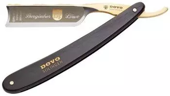 Dovo Bergischer Löwe Rasiermesser 6/8" Karbon, Ebenholz
